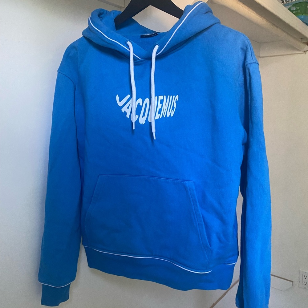 Jacquemus Vibrant Blue Men's Hoodie